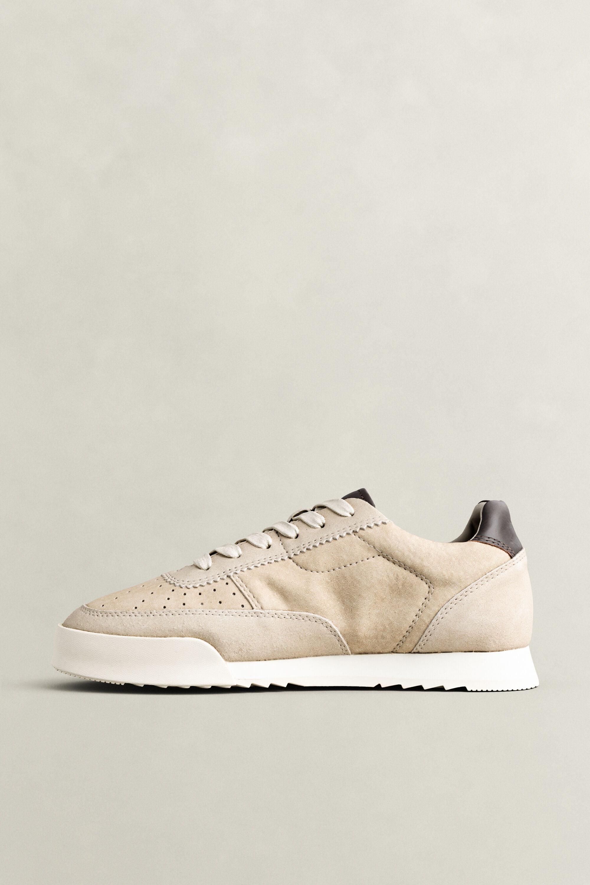 Baylle Suede Sneakers — OAT BEIGE