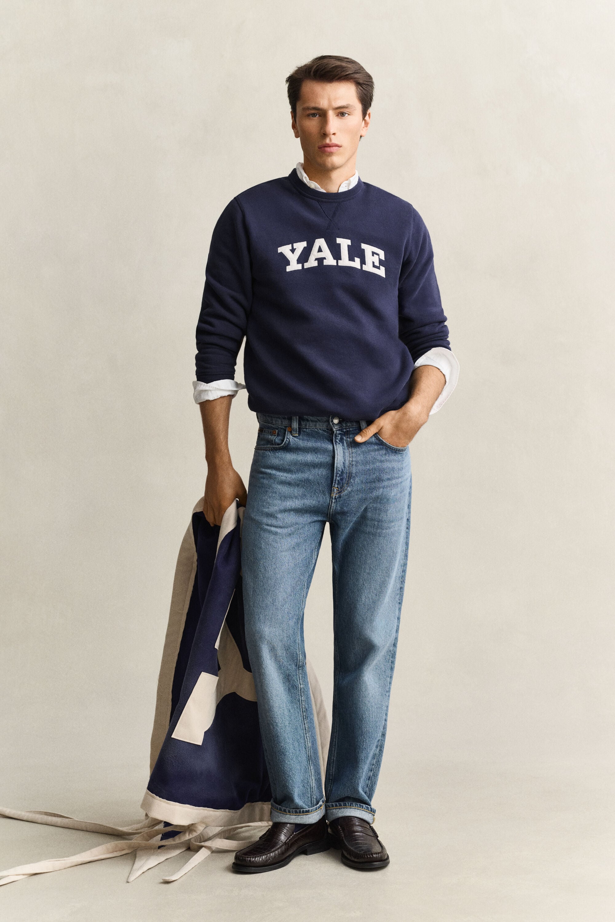 Gant x Yale Crew Neck Sweatshirt