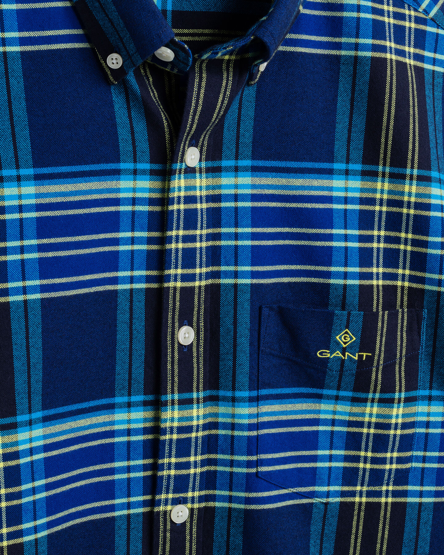 Regular Fit Brushed Bright Plaid Oxford Shirt