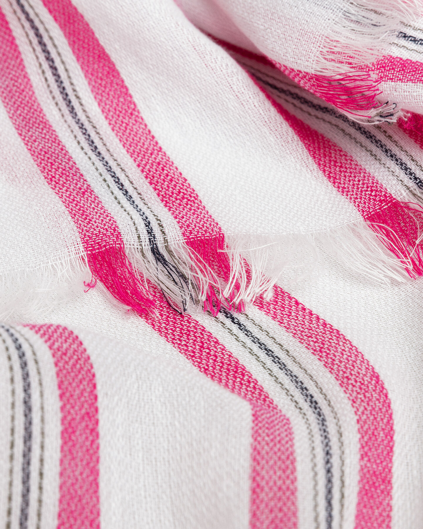 Striped Cotton Linen Scarf