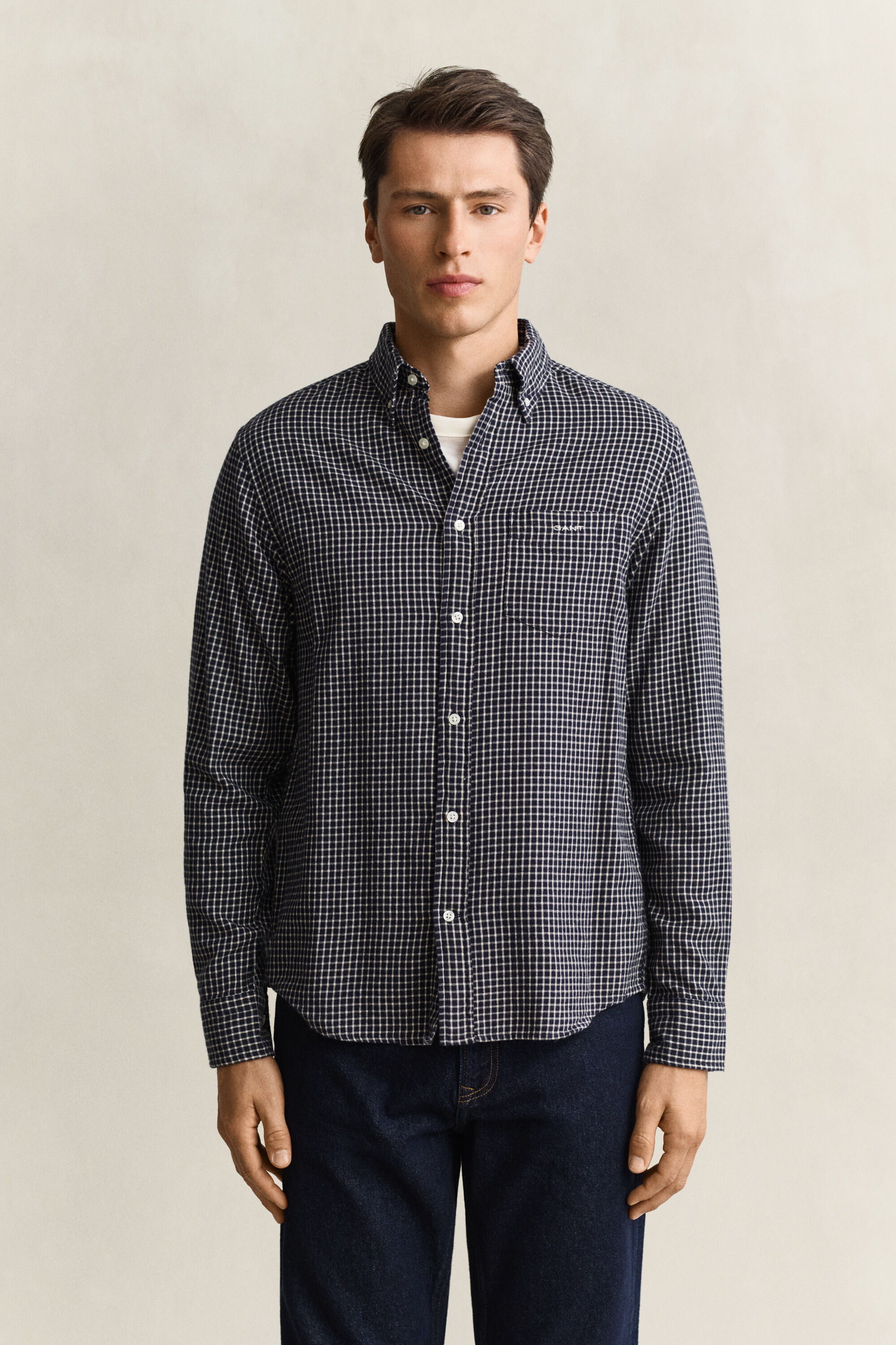 Checked Windblown Flannel Shirt