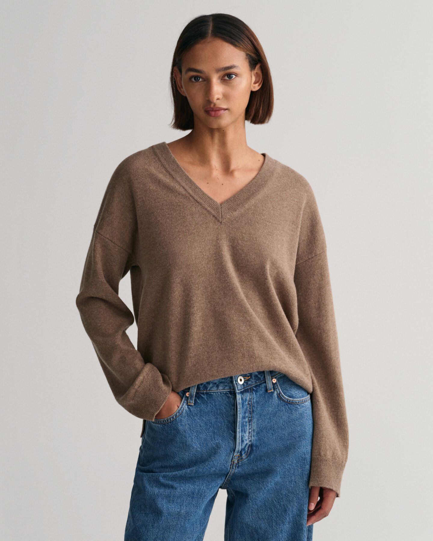 Superfine Lambswool V-Neck Sweater