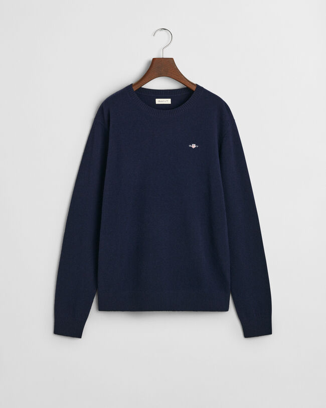 Teens Shield Lambswool Crew Neck Sweater