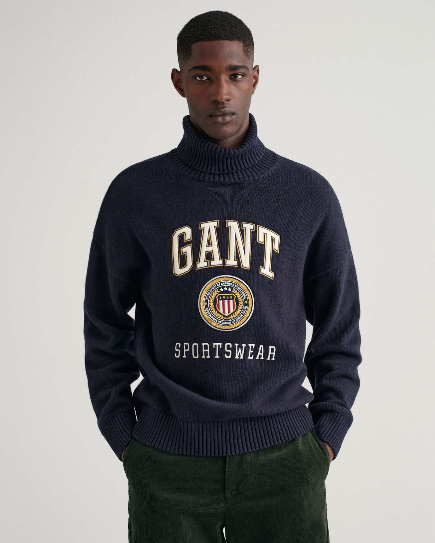 Crest Shield Rollneck Sweater