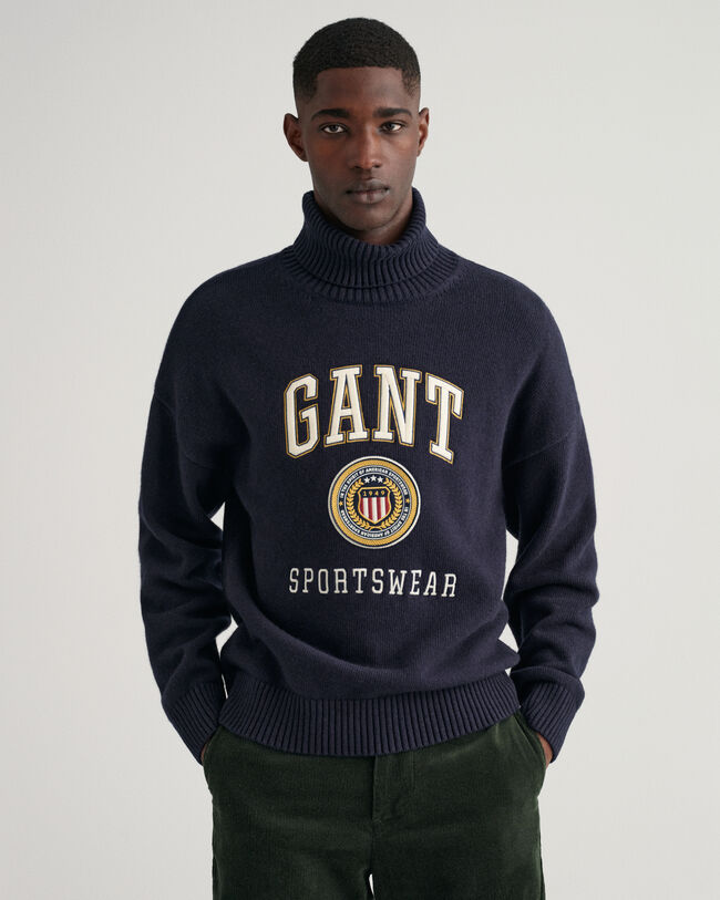 Crest Shield Rollneck Sweater