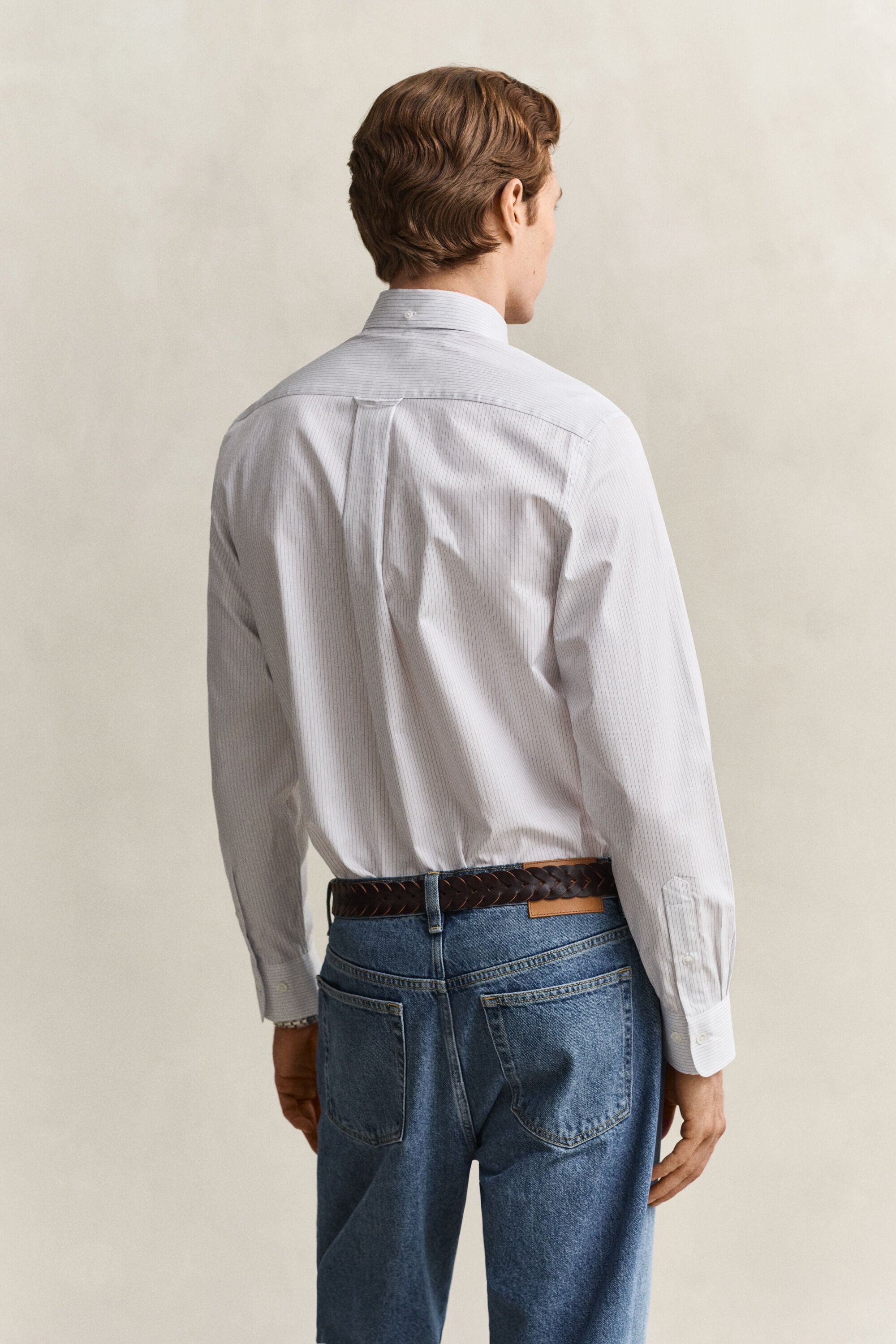 Striped Twill Dress Shirt