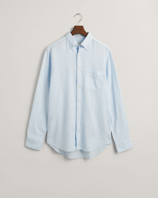 Regular Fit Textured Cotton Linen Shirt