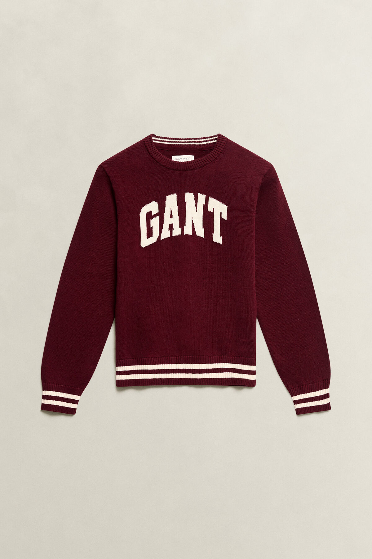 Teen Boys Intarsia Sweater — PLUMPED RED