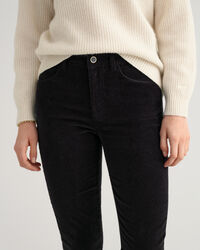 Farla Slim Fit Cropped Corduroy Jeans