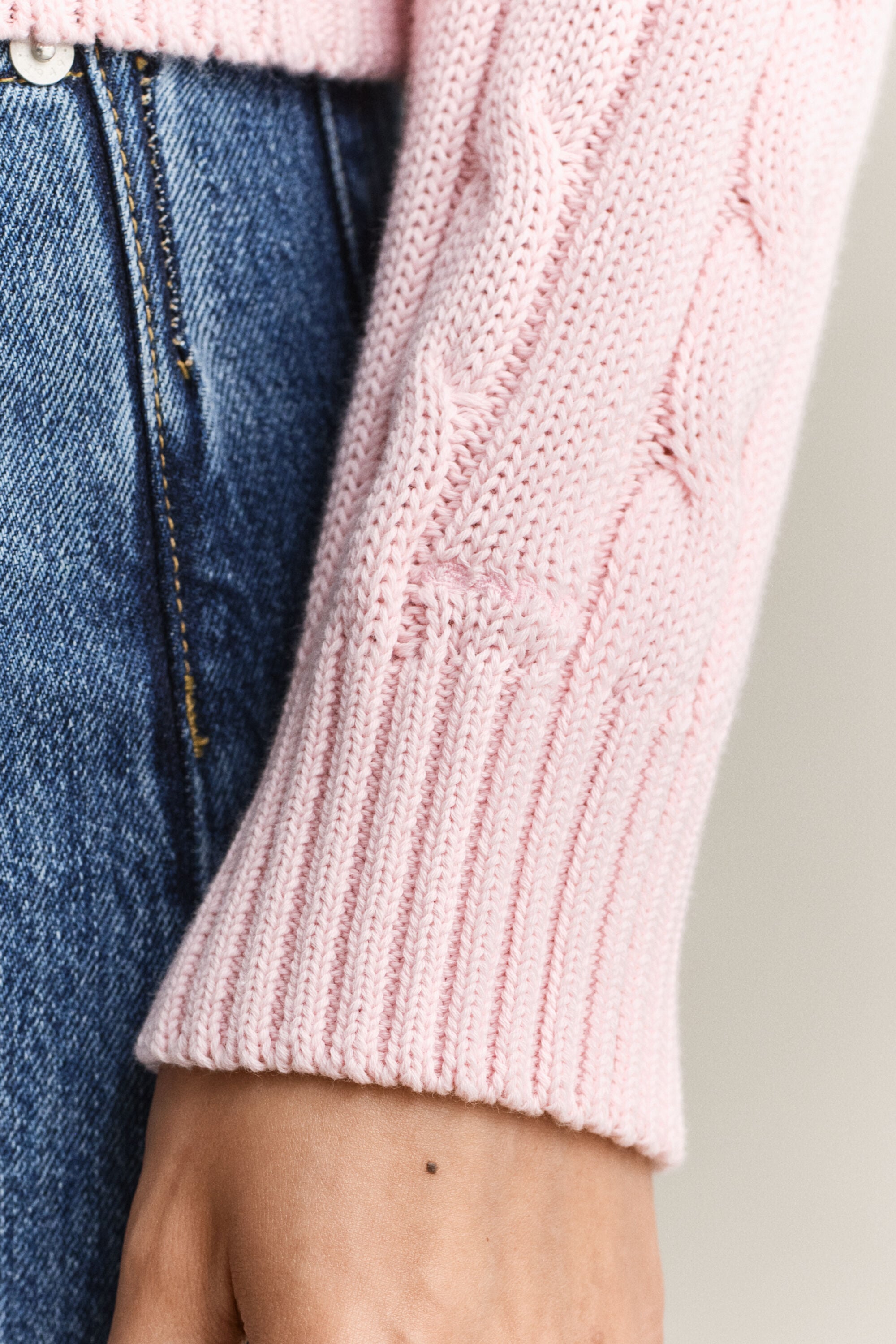 Cotton Cable Knit Sweater