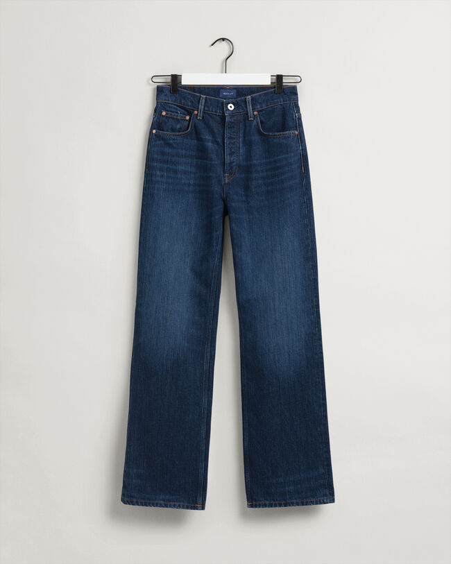 Relaxed Straight Leg High-Waisted Jeans