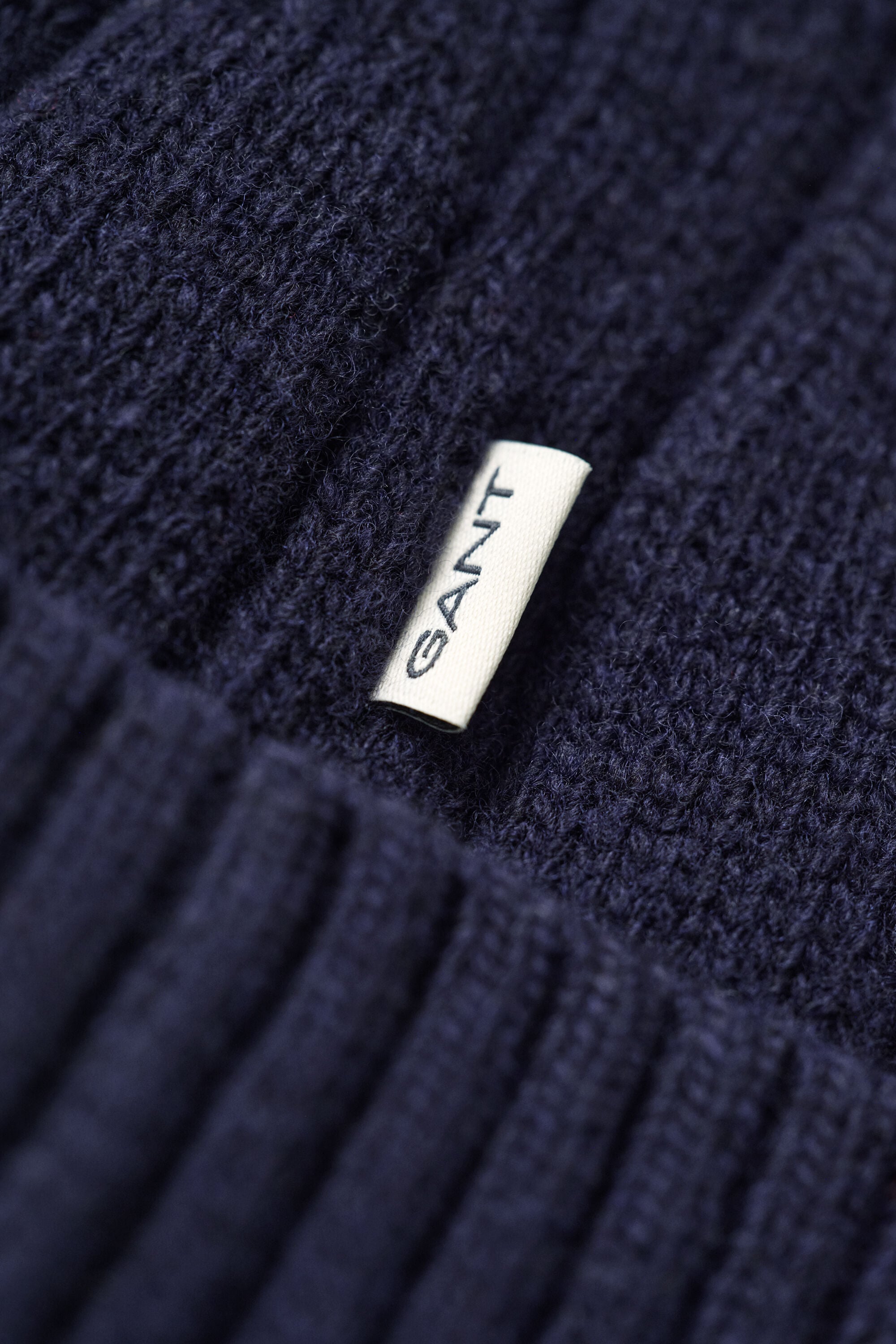 Lambswool Cable Knit Beanie