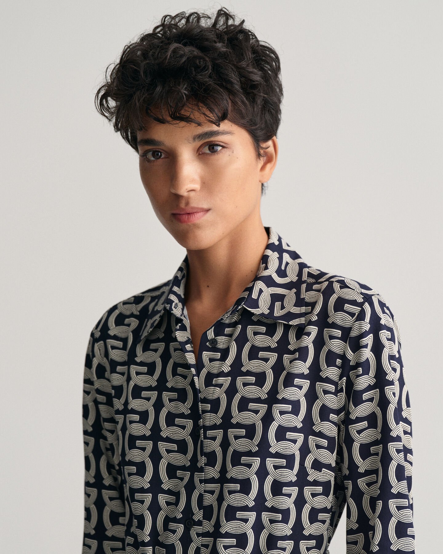 G Patterned Shirt Dress