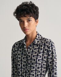 G Patterned Shirt Dress