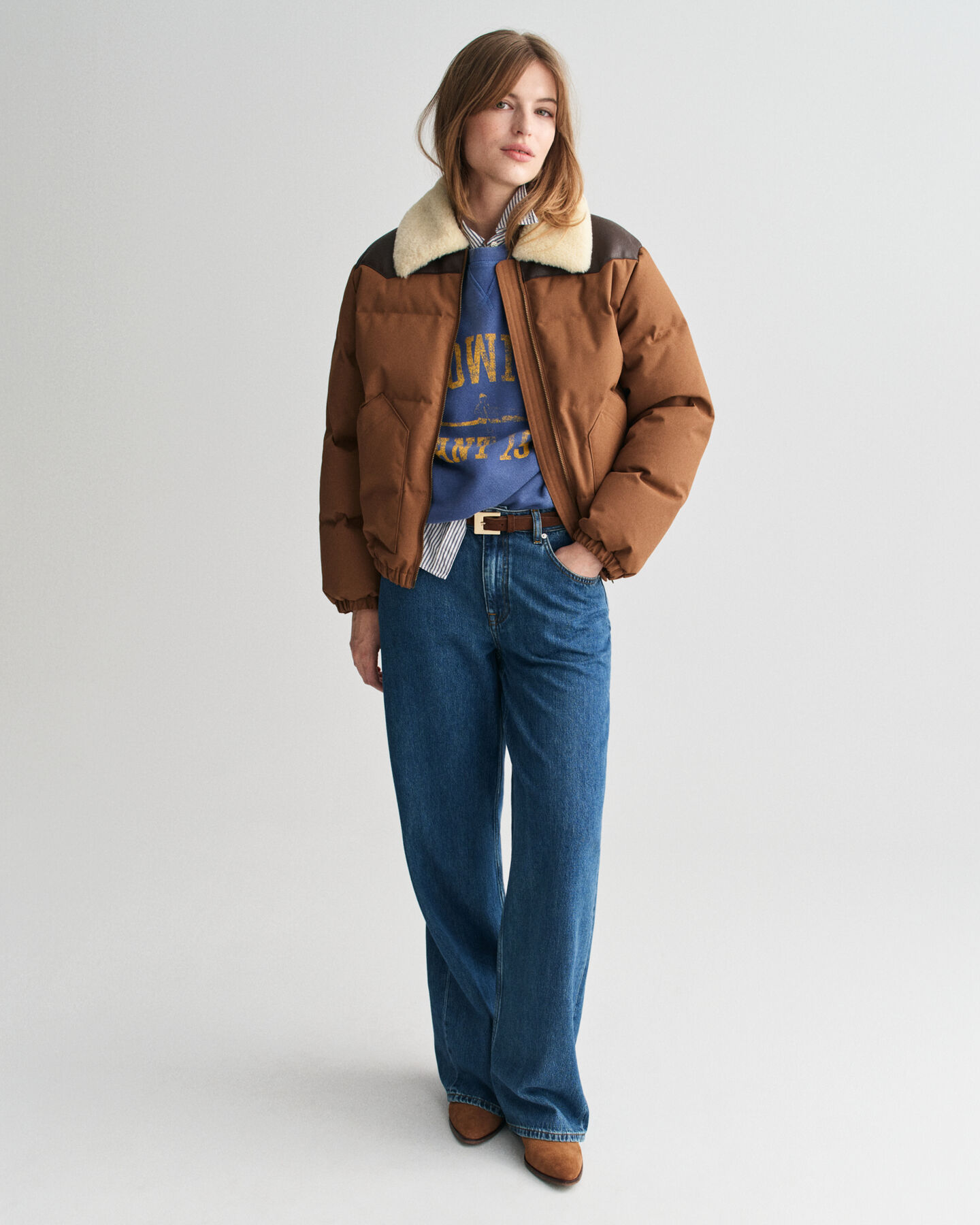 Faux Fur Collar Padded Jacket