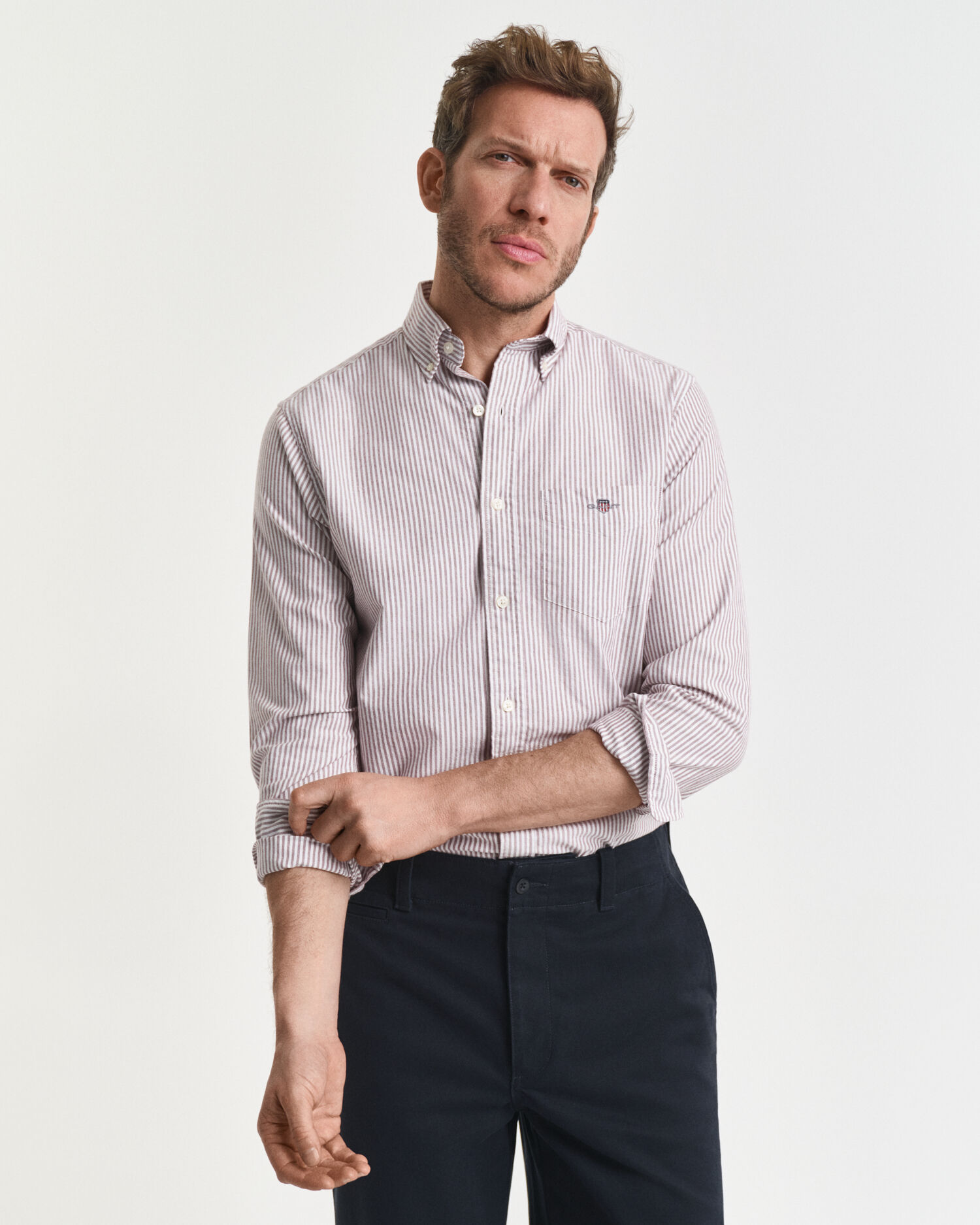 Banker Stripe Classic Oxford Shirt