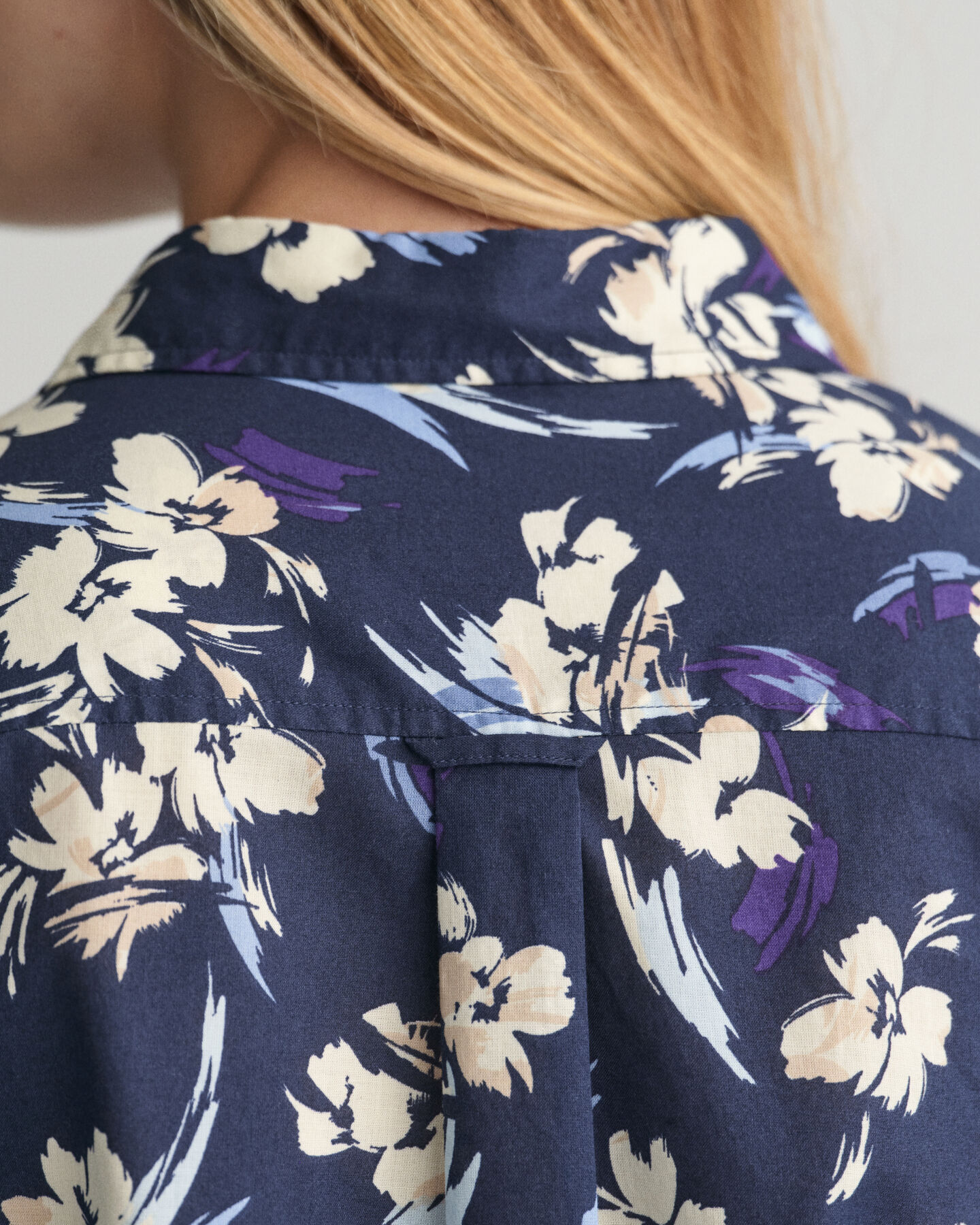 Regular Fit Floral Print Cotton Voile Shirt