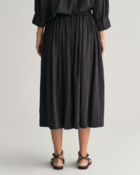 Seersucker Striped Pull-On Skirt