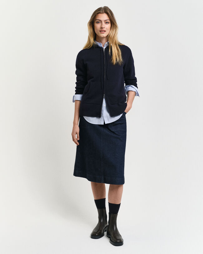 Superfine Lambswool Zip Hoodie