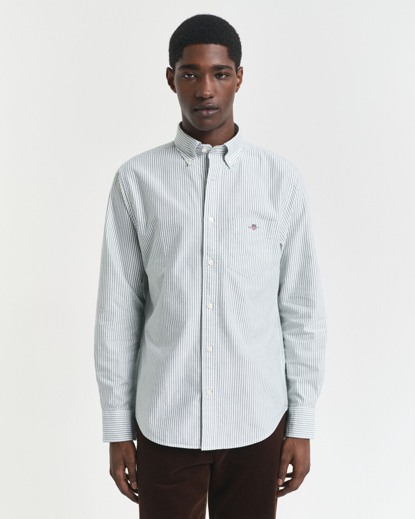 Regular Fit Banker Stripe Classic Oxford Shirt