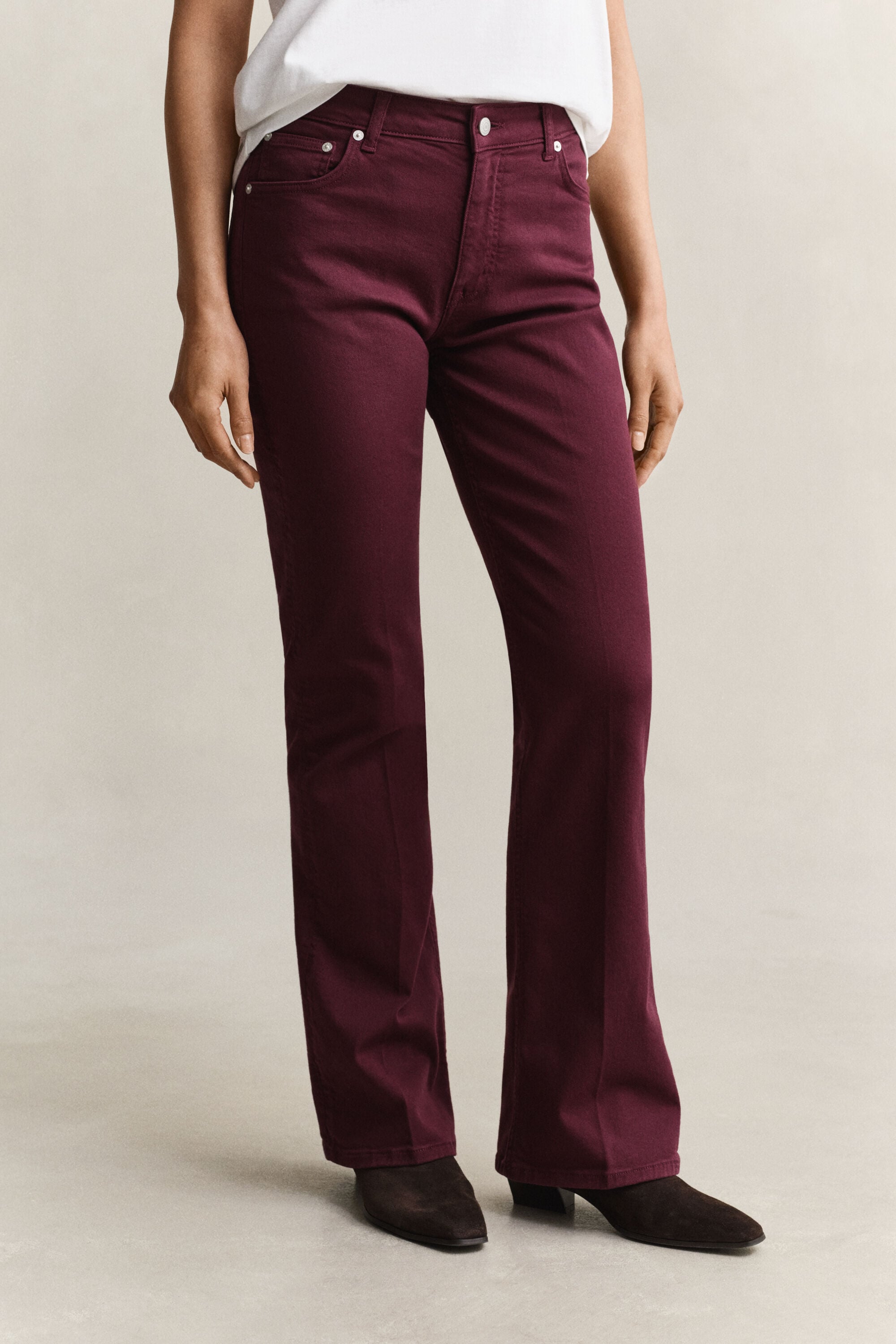 Slim Flared Color Jeans