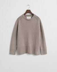 Soft Wool Cashmere Blend Crew Neck Sweater