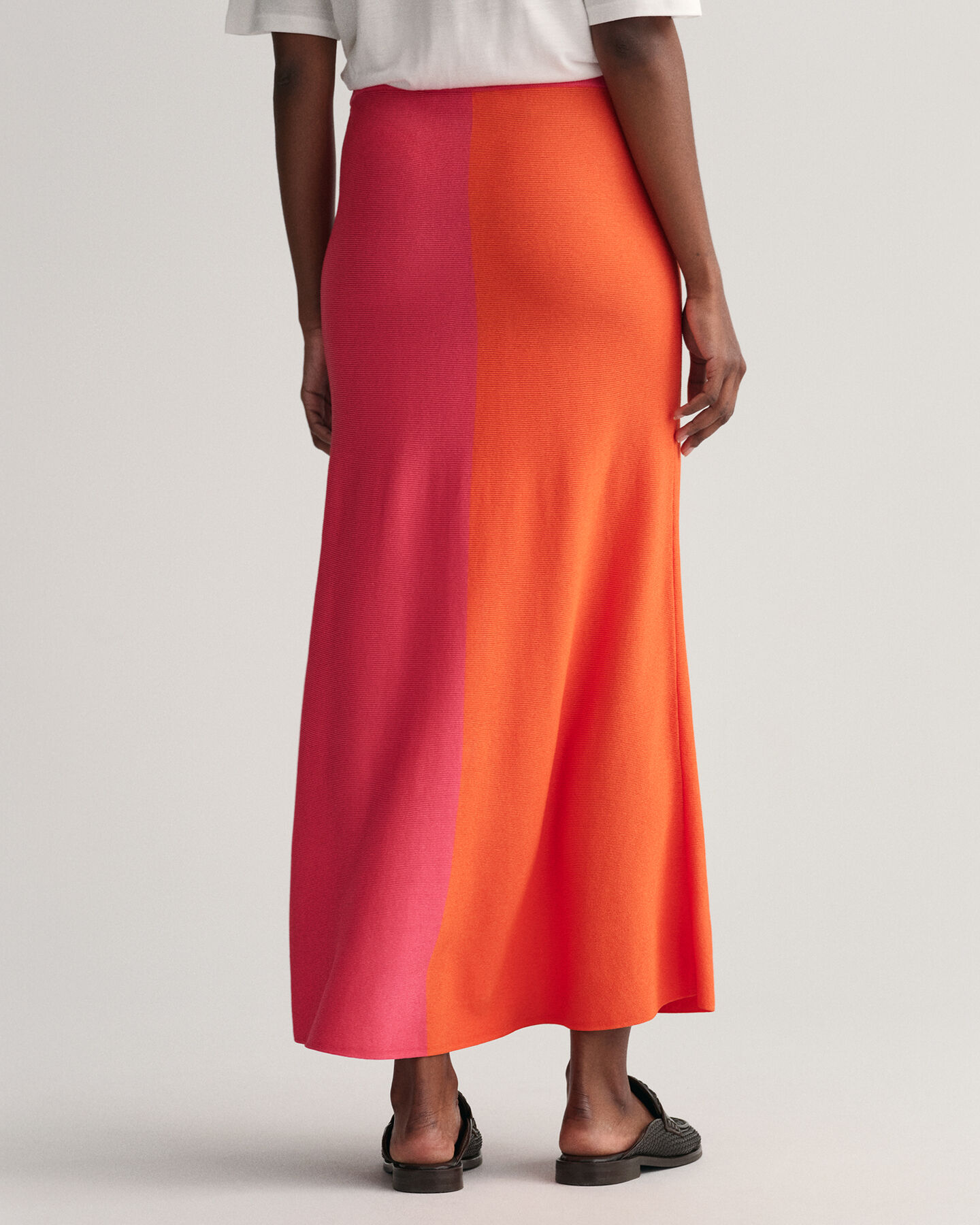 Color Block Knit Skirt