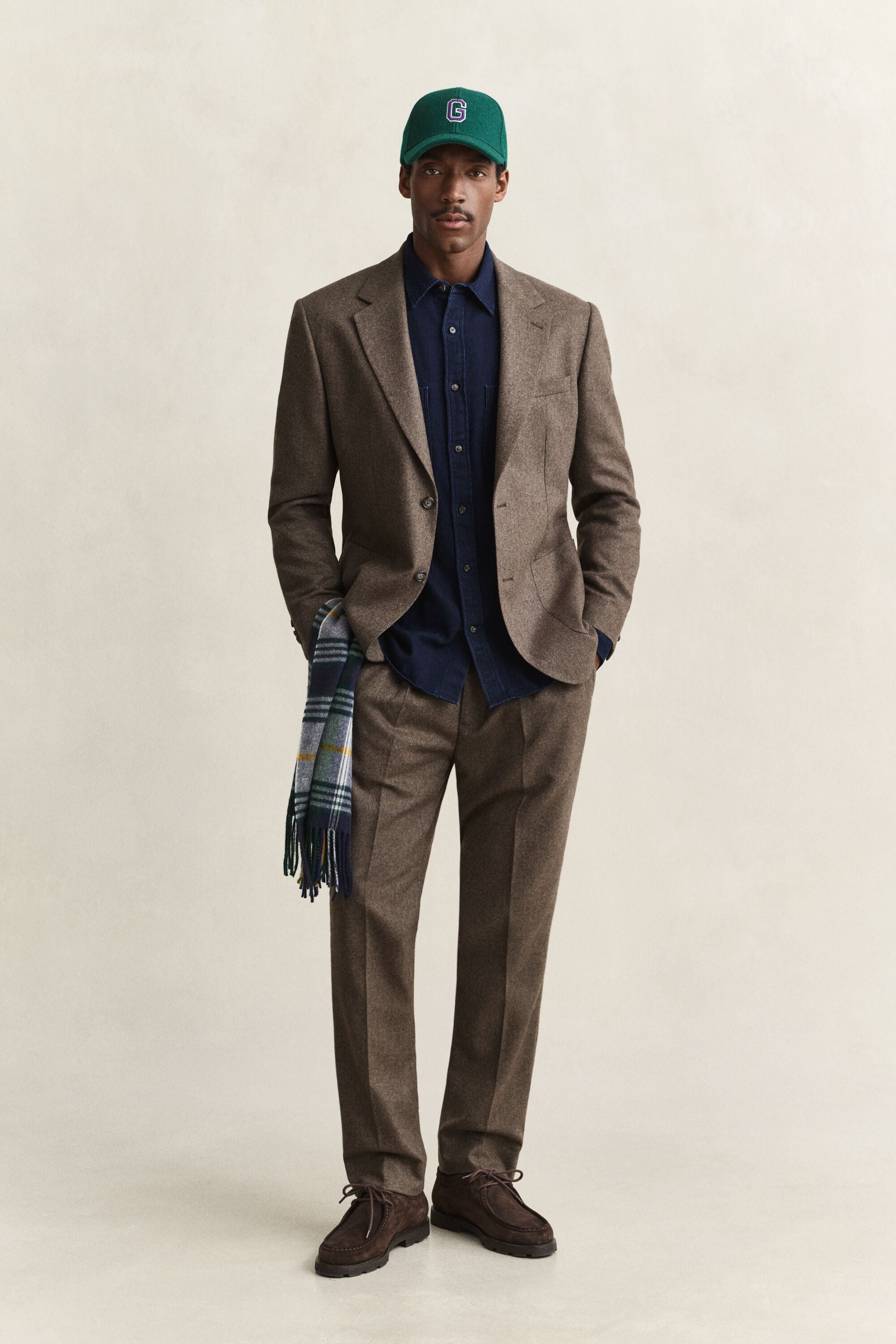 Indigo Herringbone Shirt