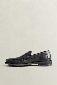 Lenkoxx Leather Loafers — BLACK 3