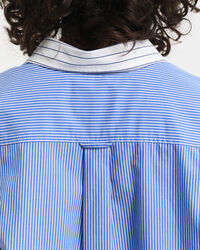 Relaxed Fit Mixed Stripe Poplin Shirt
