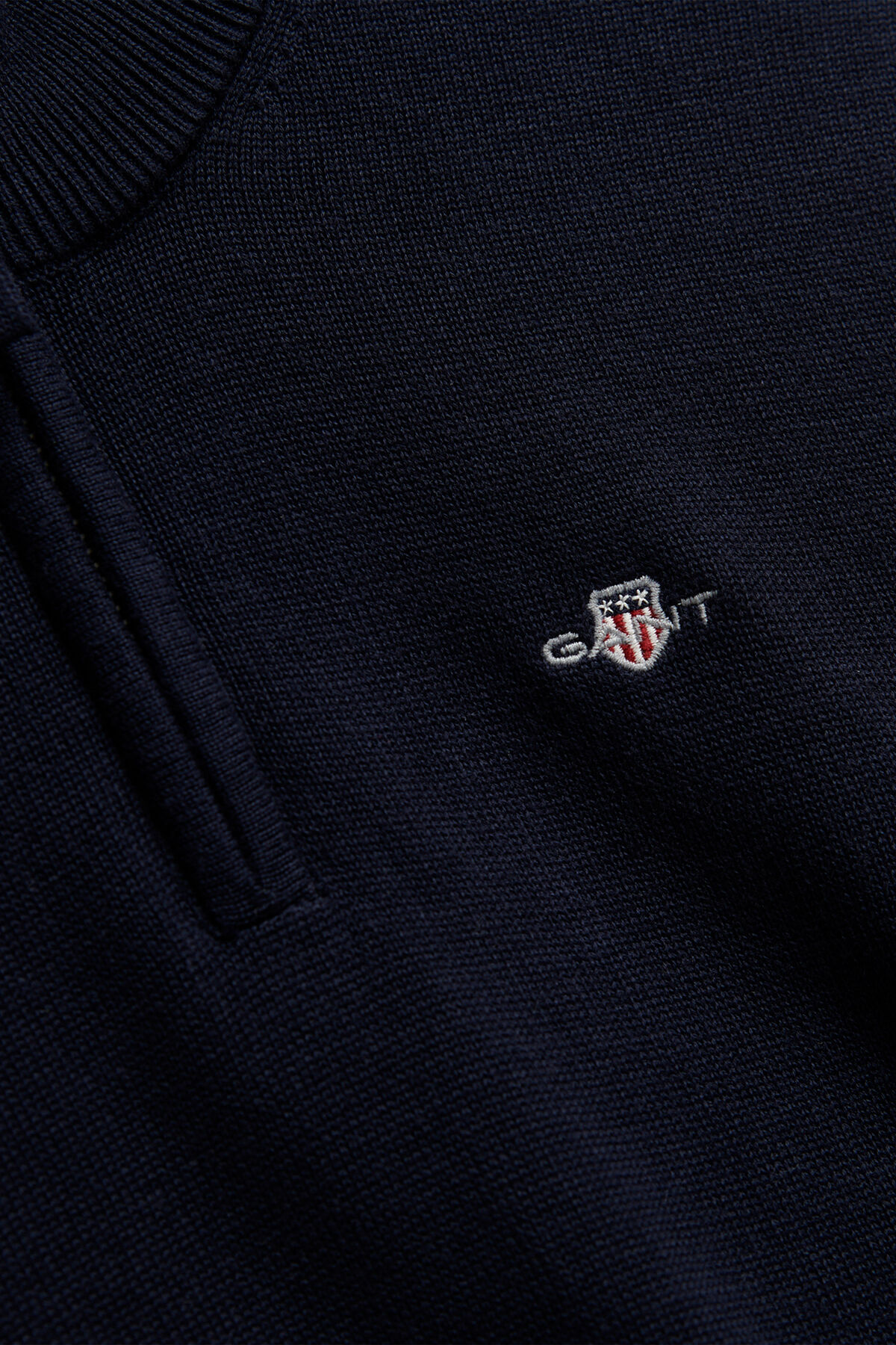 Teen Boys Shield Half-Zip Sweater — EVENING BLUE