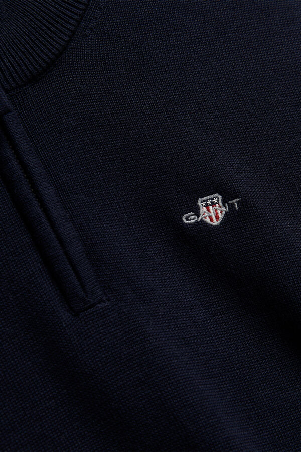 Teen Boys Shield Half-Zip Sweater — EVENING BLUE