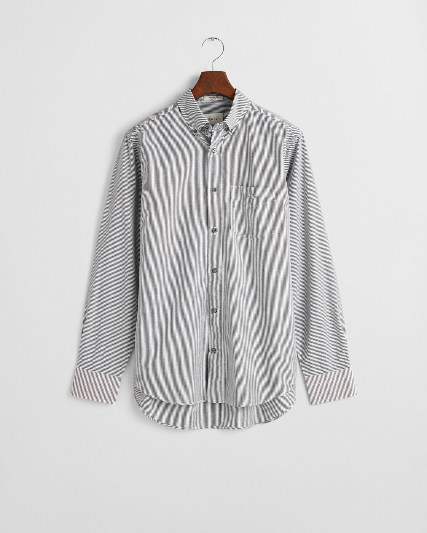 Regular Fit Classic Banker Stripe Poplin Shirt