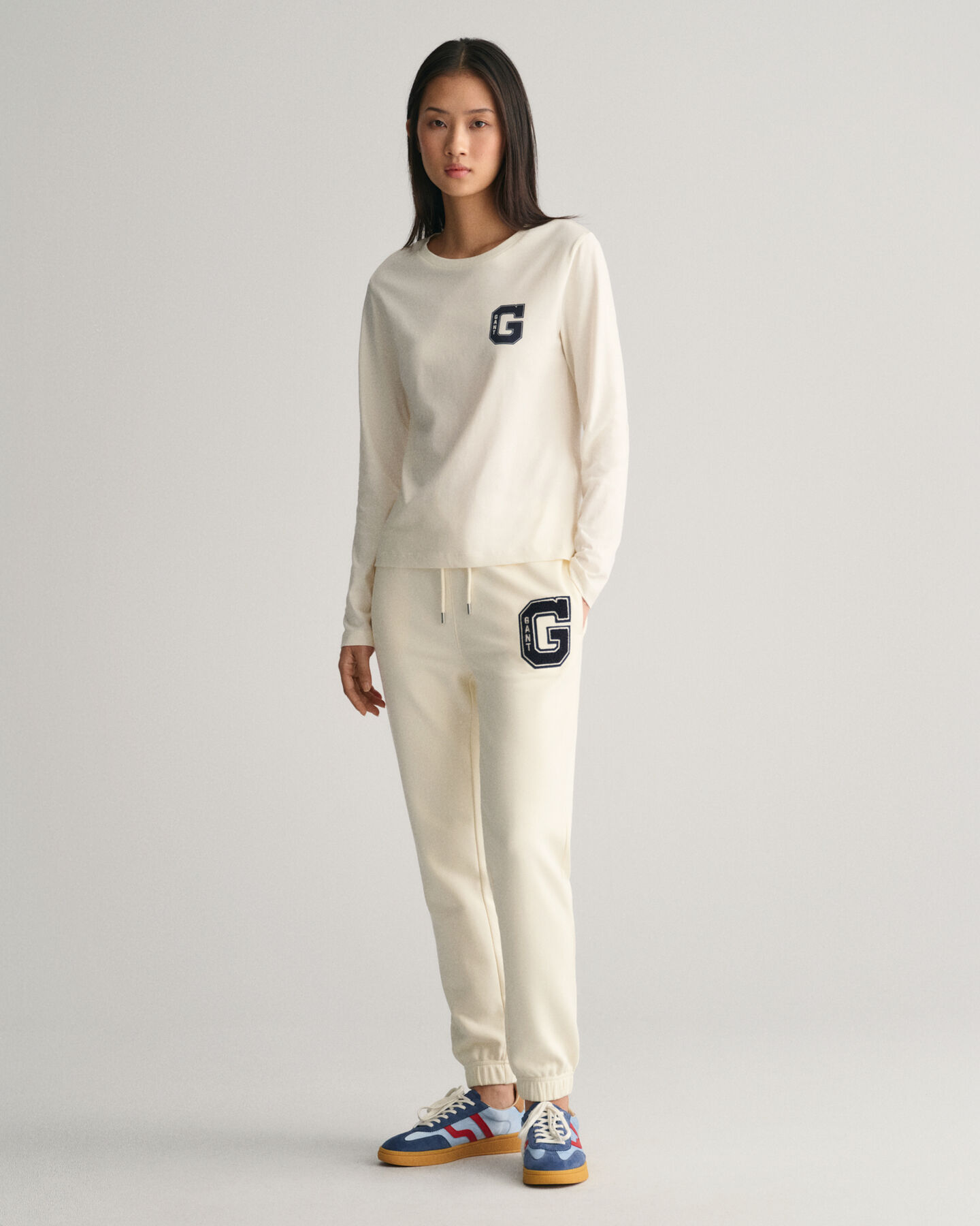 G Crew Neck Long Sleeve T-Shirt