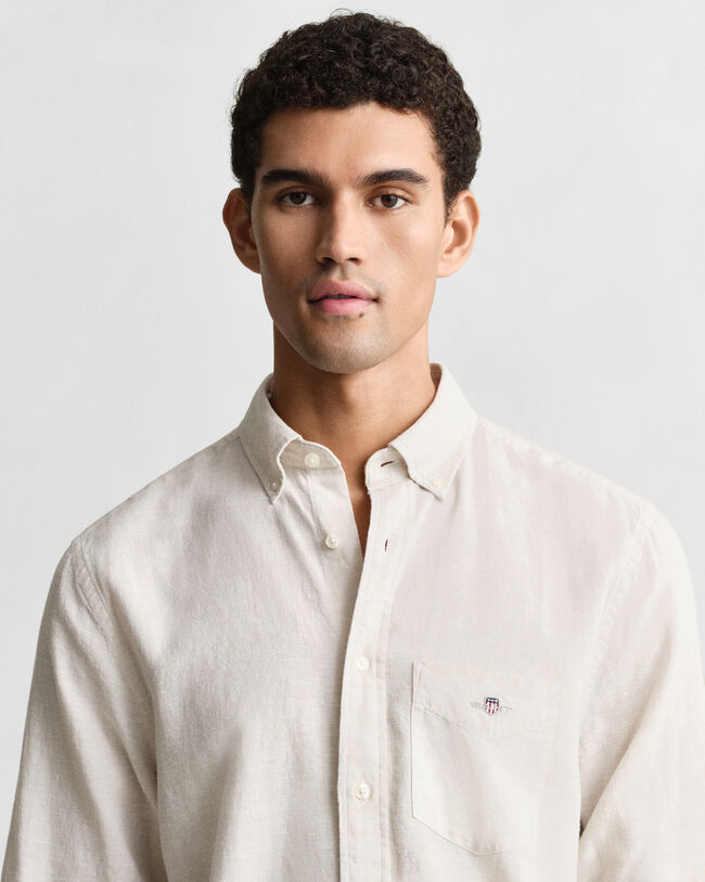Regular Fit Cotton Linen Shirt