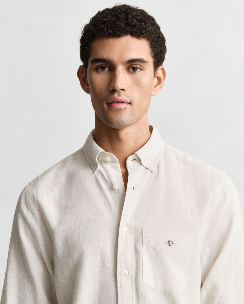 Regular Fit Cotton Linen Shirt