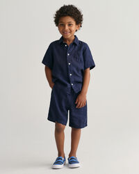 Kids Linen Short Sleeve Shirt