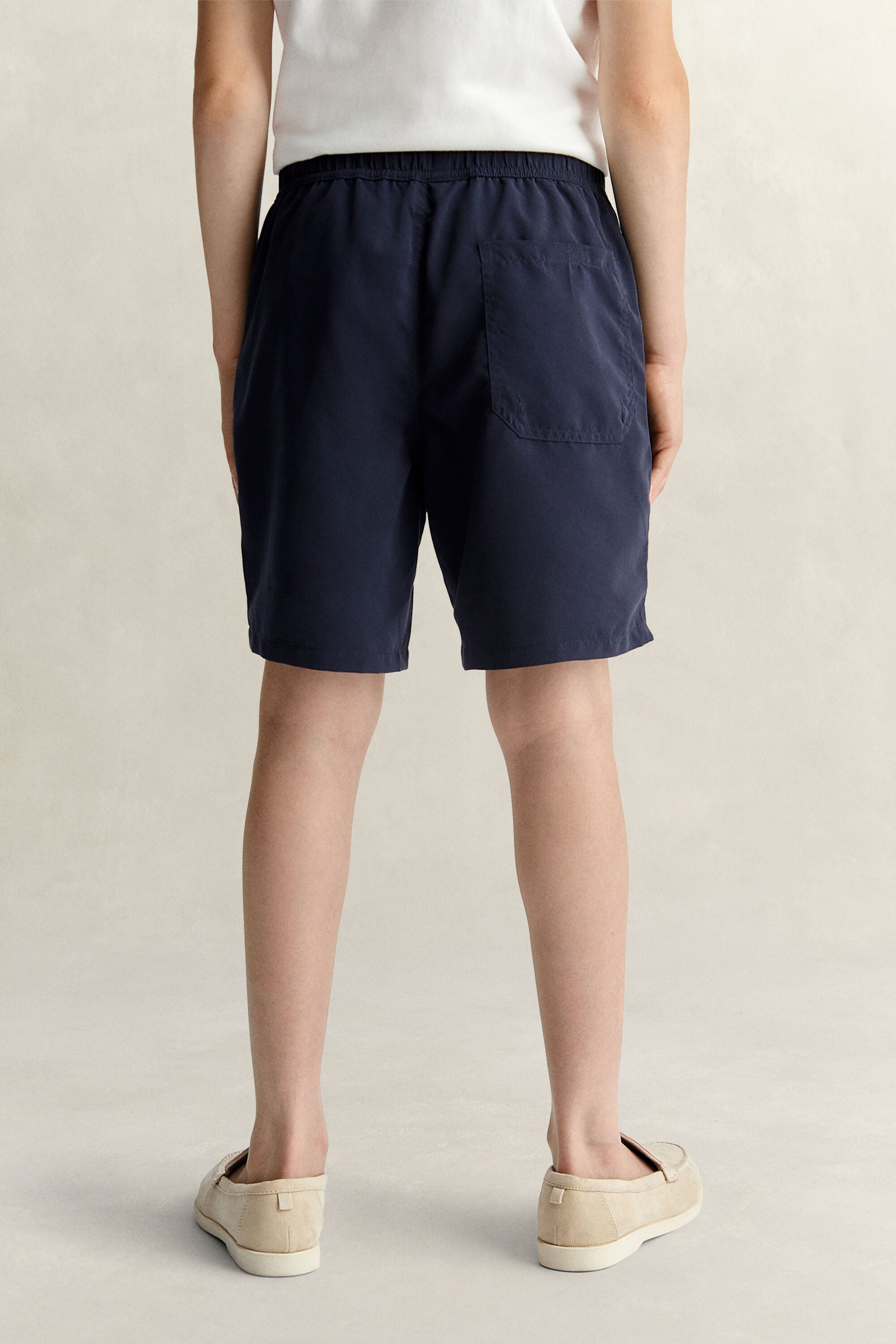 Teen Boys Shield Swimshorts — EVENING BLUE