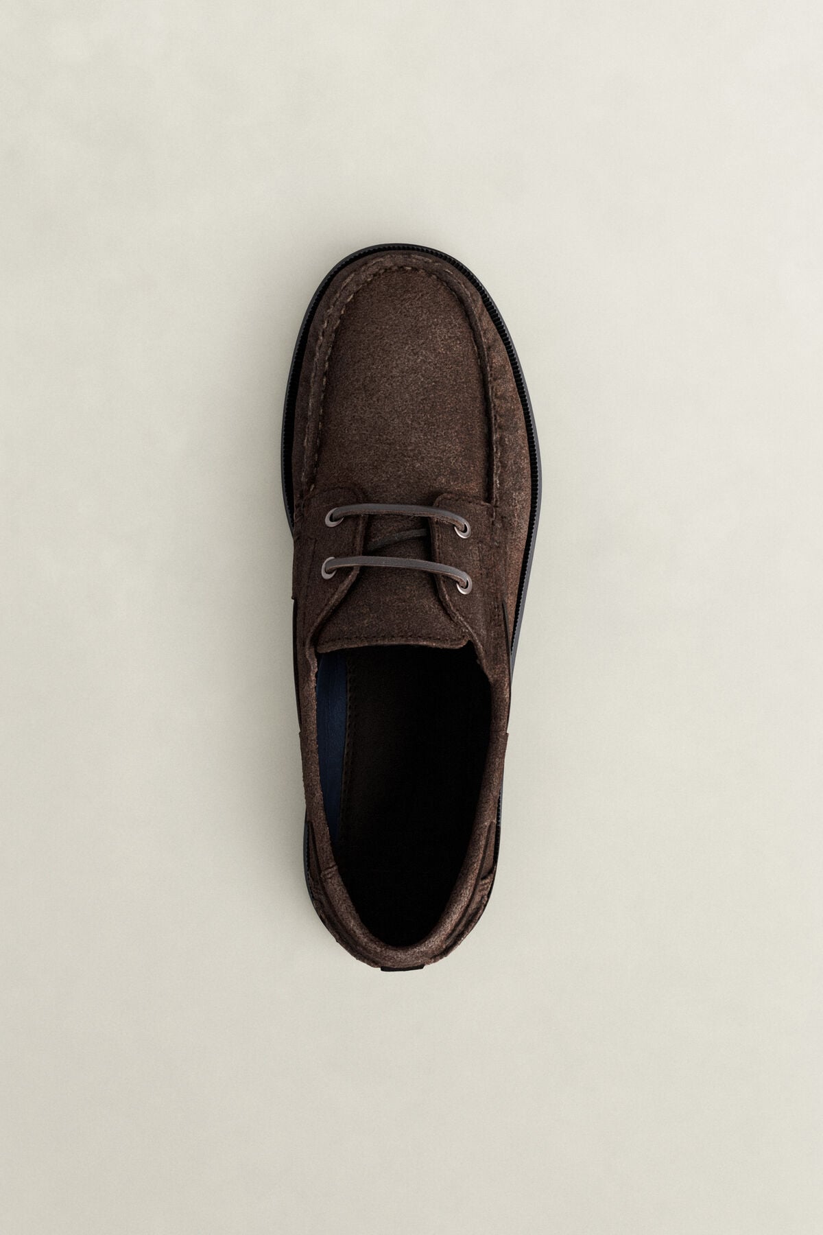 Yardport Suede Boat Shoes — DARK BROWN