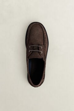 Yardport Suede Boat Shoes — DARK BROWN 2