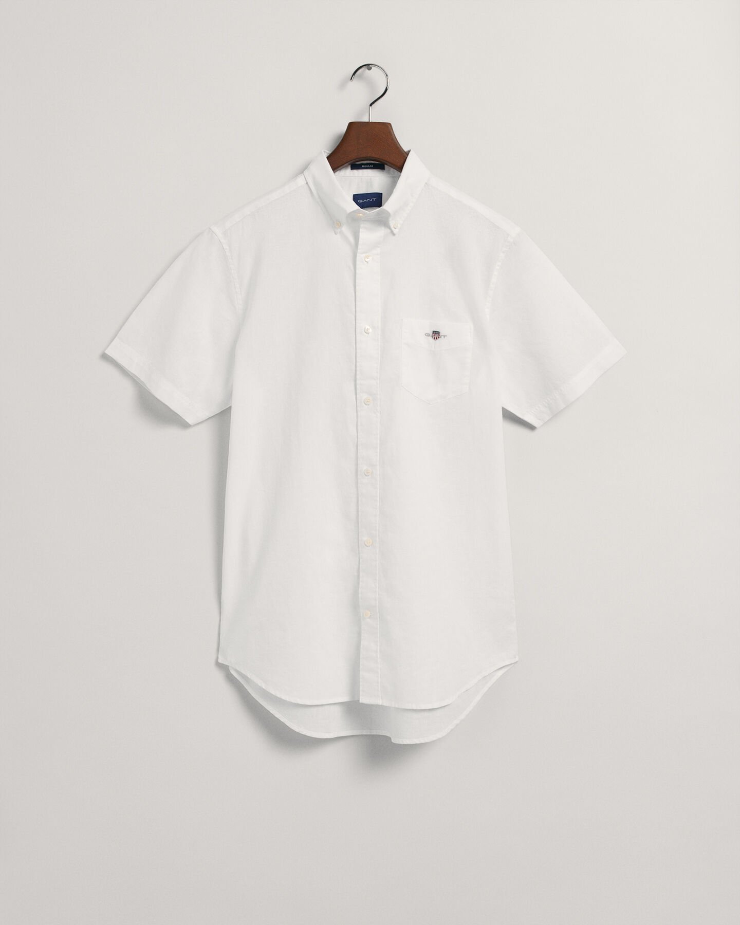 Regular Fit Cotton Linen Short Sleeve Shirt