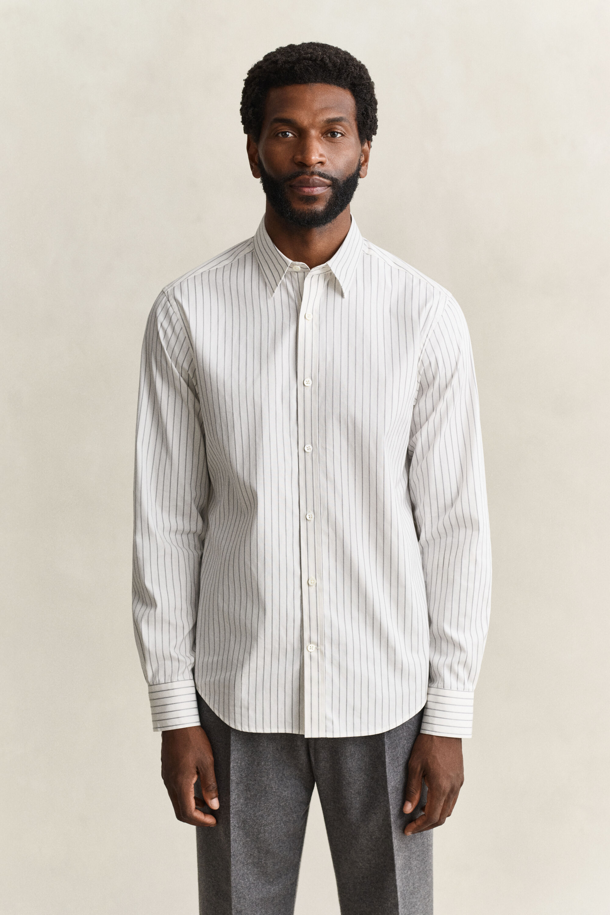 Pinstriped Dobby Shirt