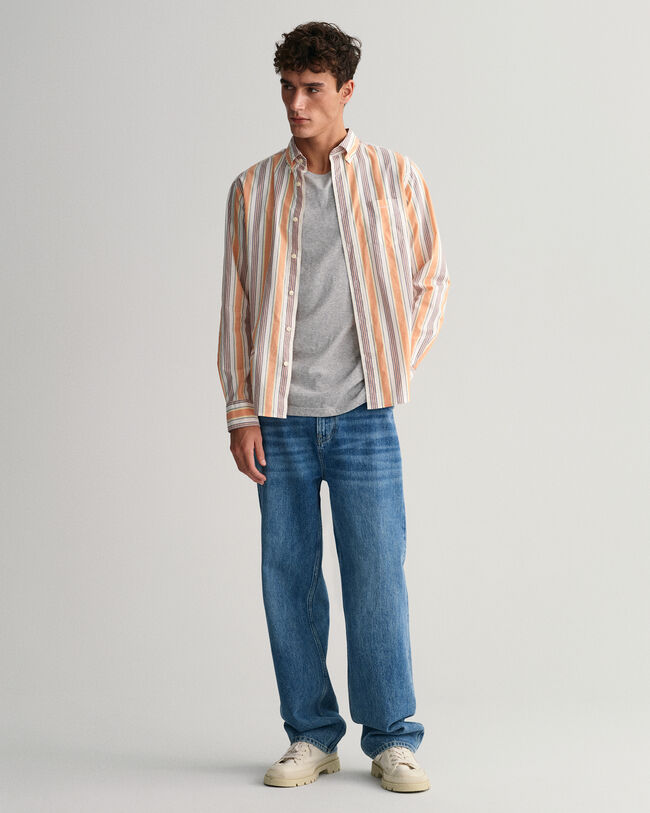Regular Fit Colorful Striped Shirt