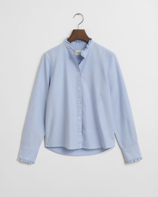 Classic Oxford Frill Blouse