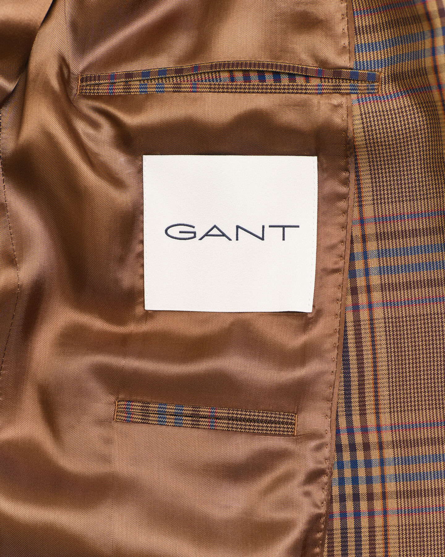 Relaxed Fit Checked Wool Blazer