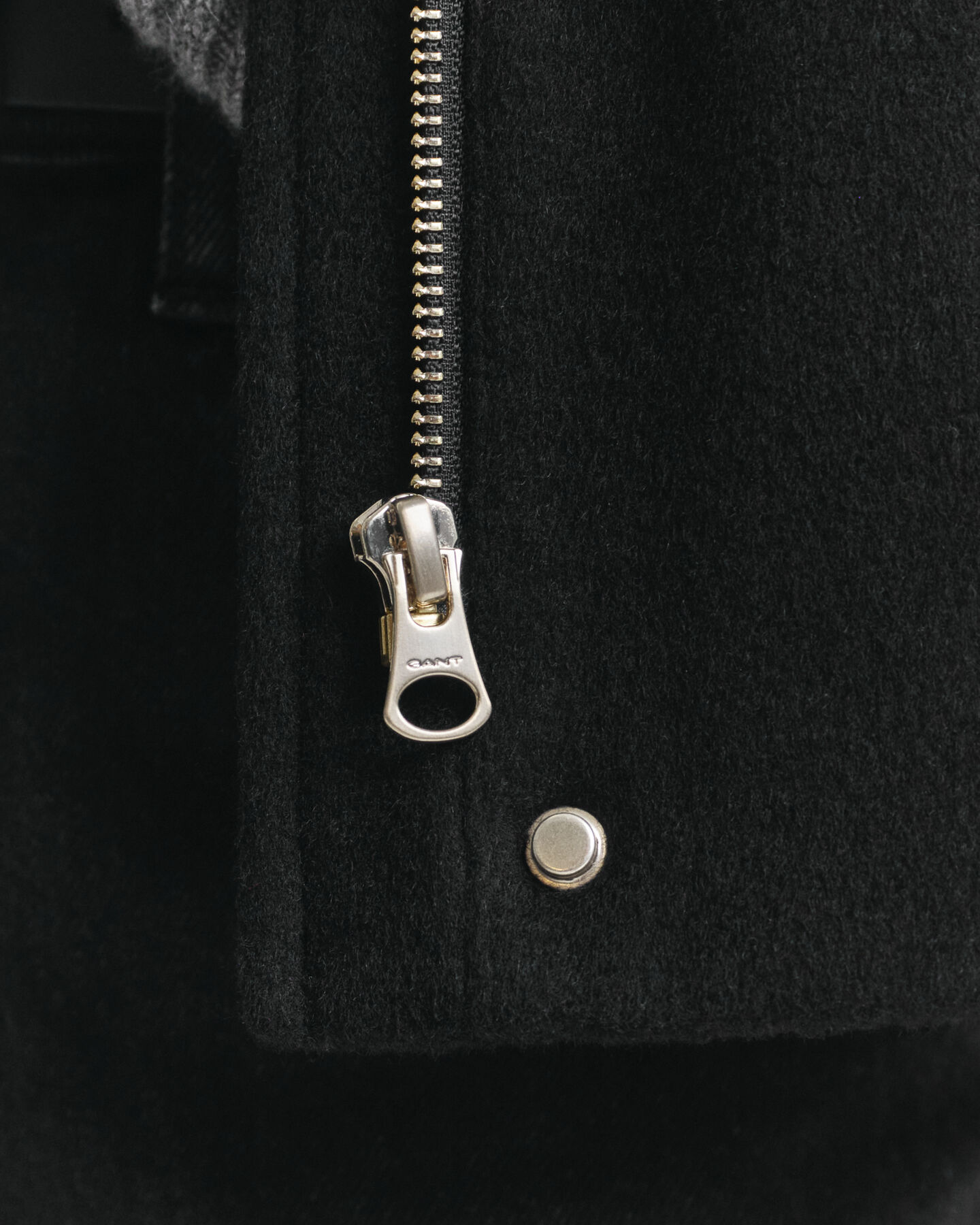 Short Wool Zip Jacket