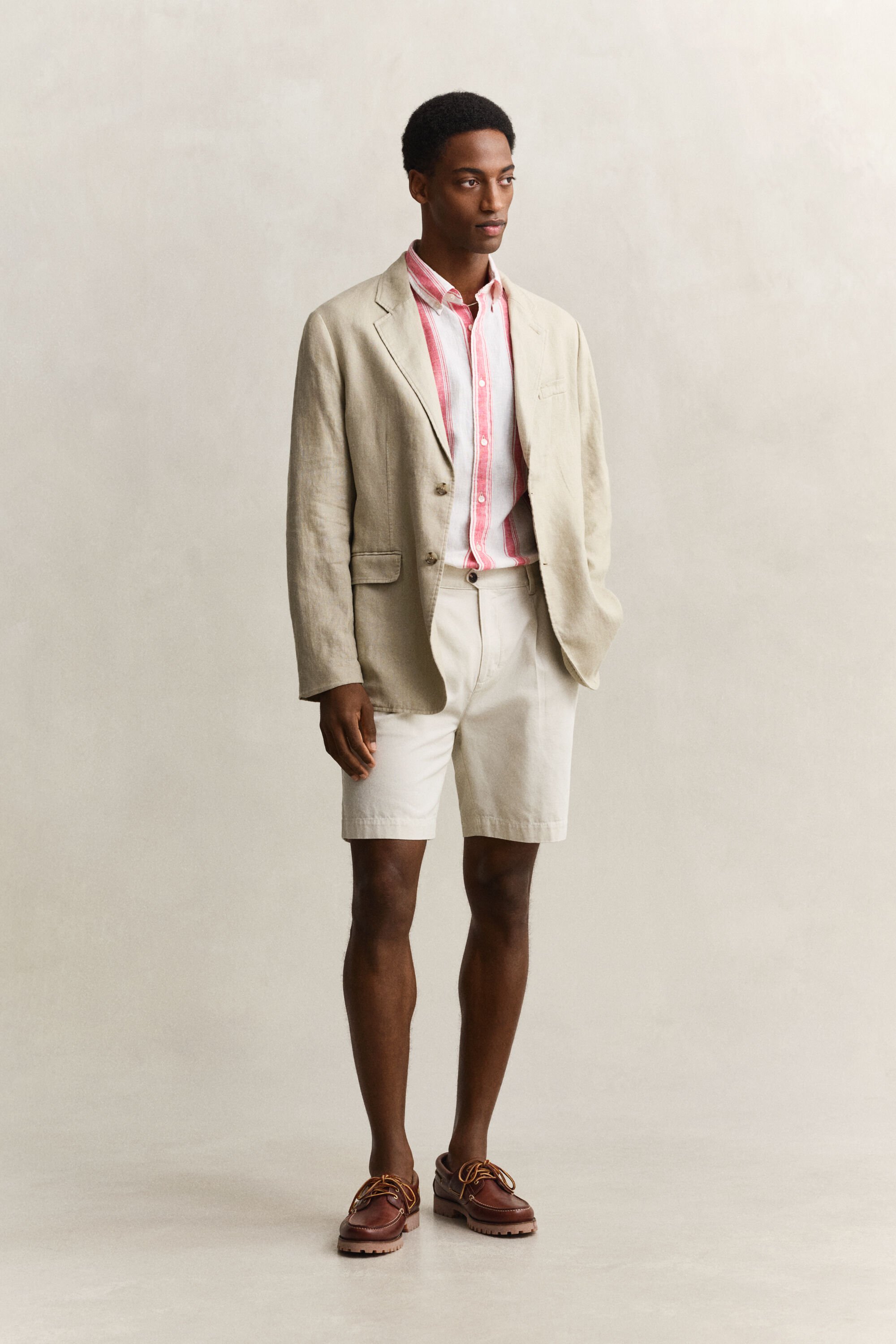 Striped Linen Blend Shirt