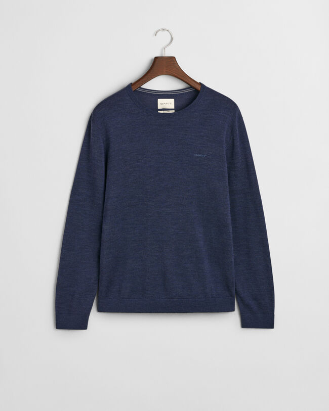 Extra Fine Merino Wool Crew Neck Sweater