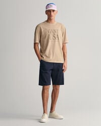 Relaxed Fit Twill Shorts