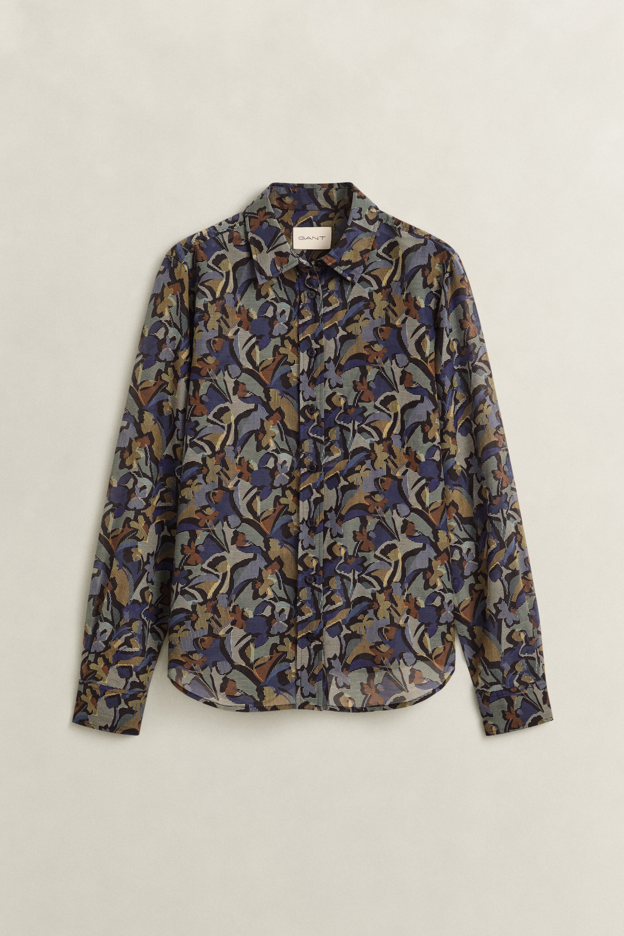 Printed Cotton Silk Shirt